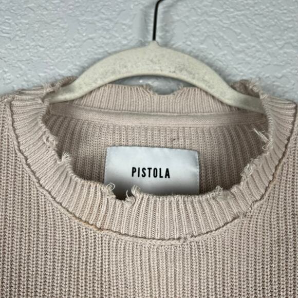 Pistola Darya Oversized Crewneck Pullover Women's Size Small in Dove - Picture 5 of 9